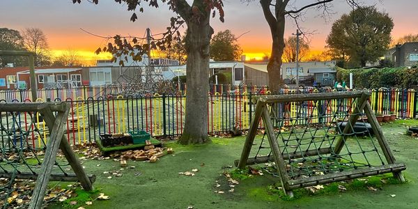 The Preschool Garden at Sunrise
