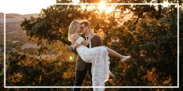 Southern Idaho wedding in the fall with bride and groom photo