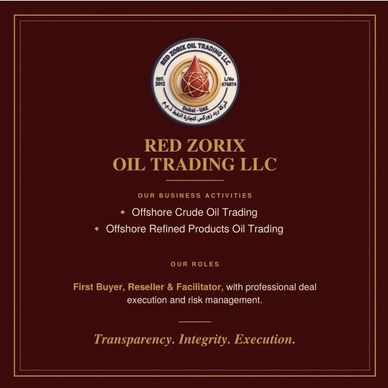 Red Zorix Oil Trading LLC specializes in offshore crude and refined products trading.