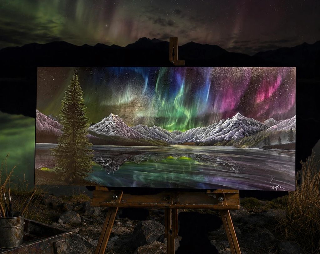 Montana Light Show
24” x 48 Oil on Canvas