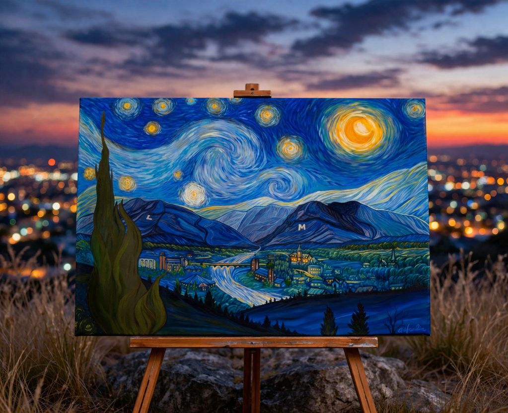 Missoula, starry night