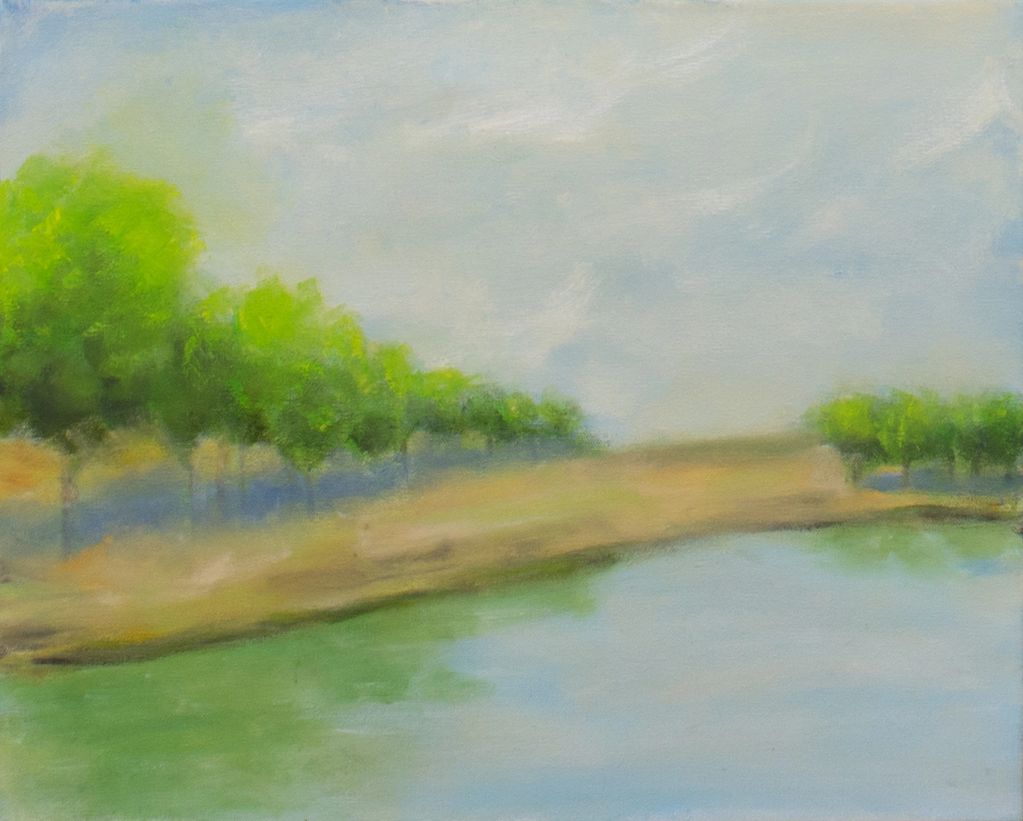 river, landscape, trees, sky, clouds, water, tranquility, peaceful, nature, greenery