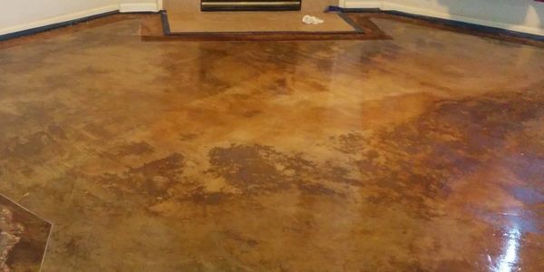 Xellent Concrete: Stained Concrete Home