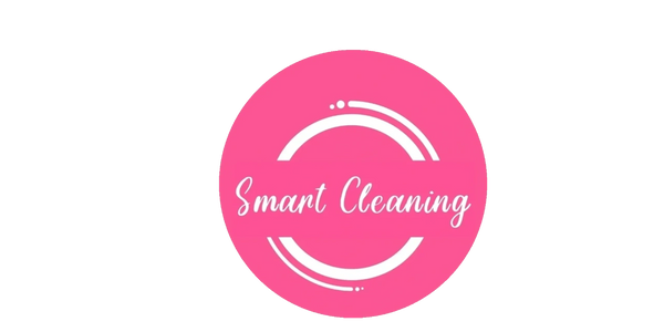 Logo for Smart Cleaning with a pink circular design.