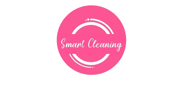 Logo for Smart Cleaning with a pink circular design.