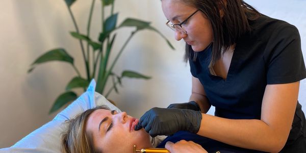 Lip Filler, South Jordan, Utah, 
Nurse injector Olivia performing a lip filler treatment.