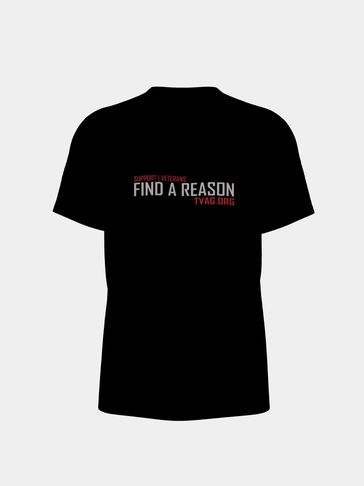 TVAG.ORG FIND A REASON TEE SHIRT BLACK