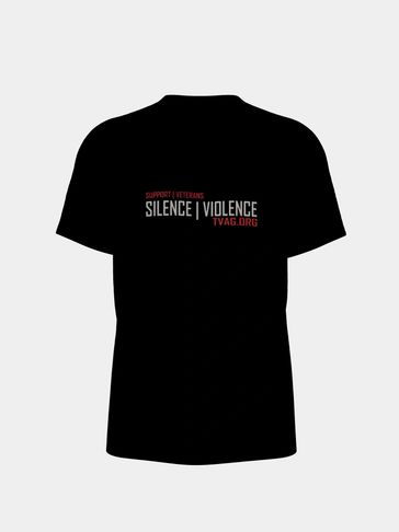 TVAG.ORG SILENCE VIOLENCE TEE SHIRT BLACK
