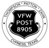 VFW Post 8905 emblem with names and location.