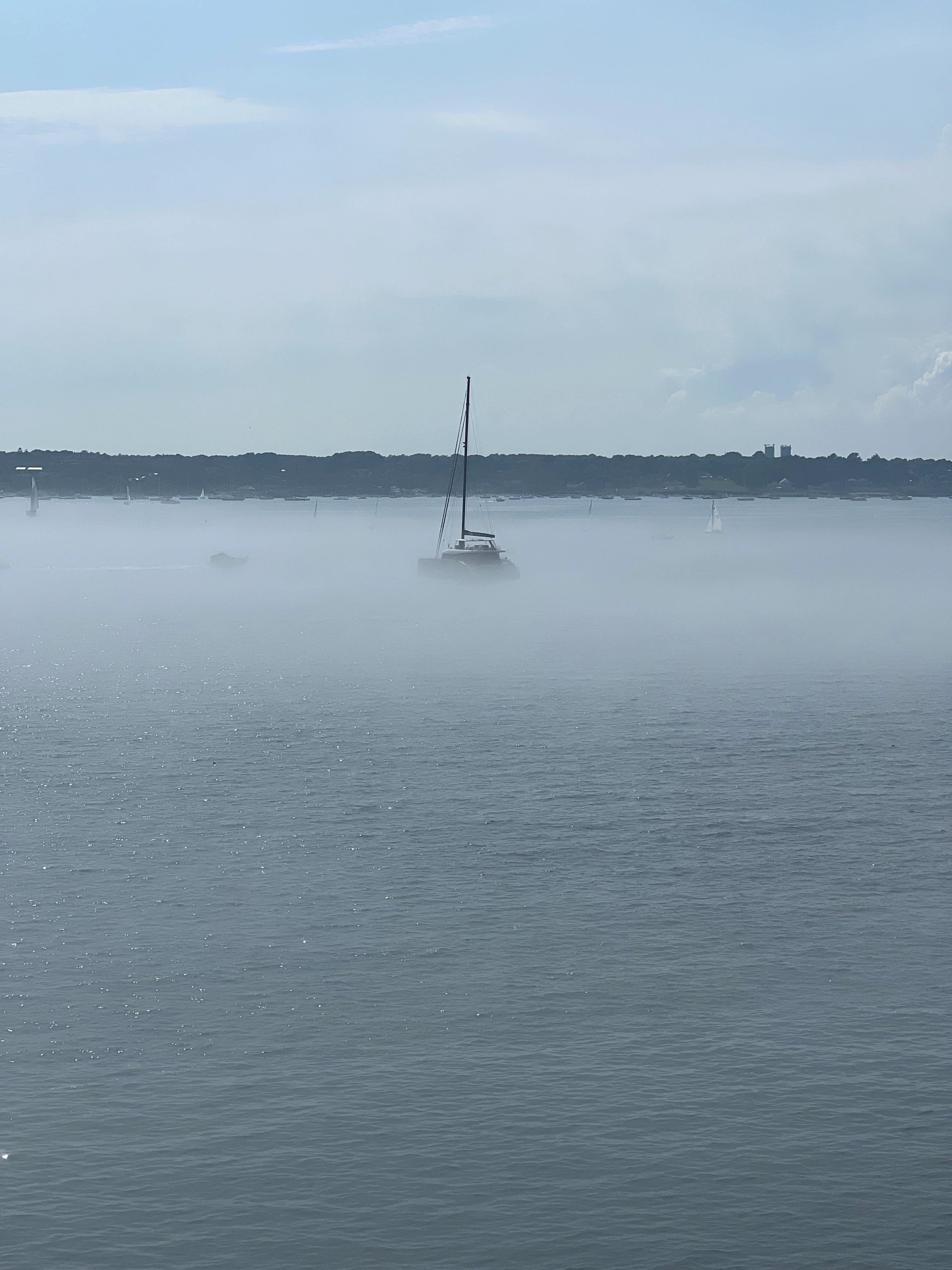 Fog in Narragansett Bay RI