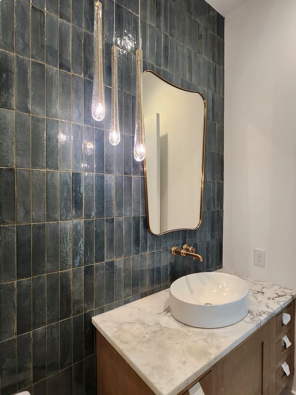 Powder Room Accent Wall