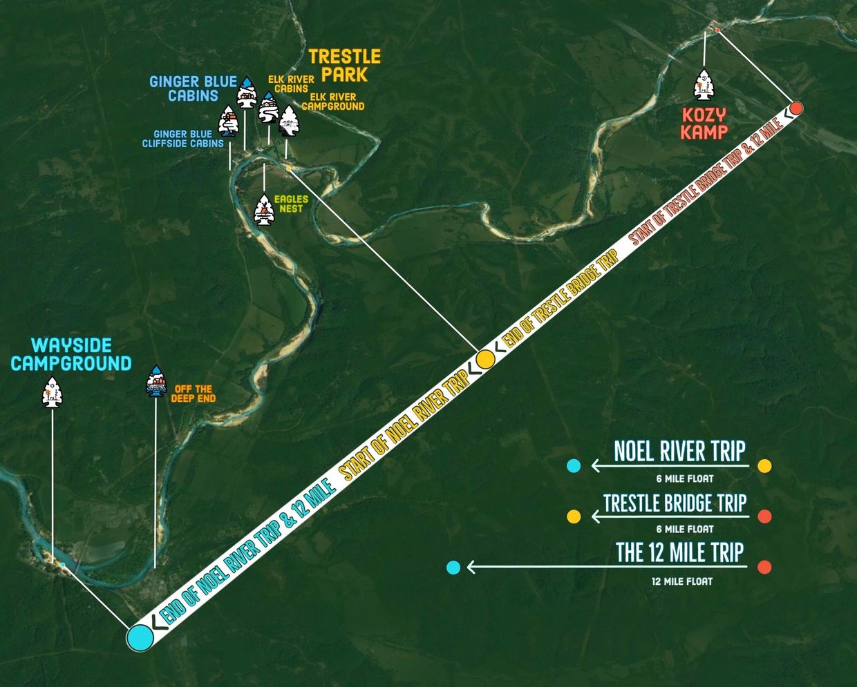 Missouri float trip map | WillowStreeHouseTreasures.com