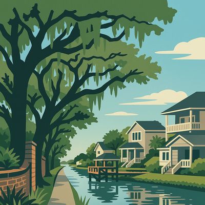 Stylized image representing the town, city, county or unincorporated area. 
