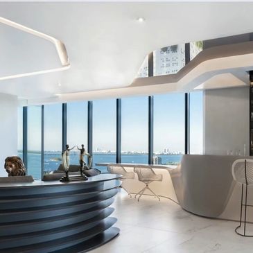 Chic ceiling application for a futuristic look