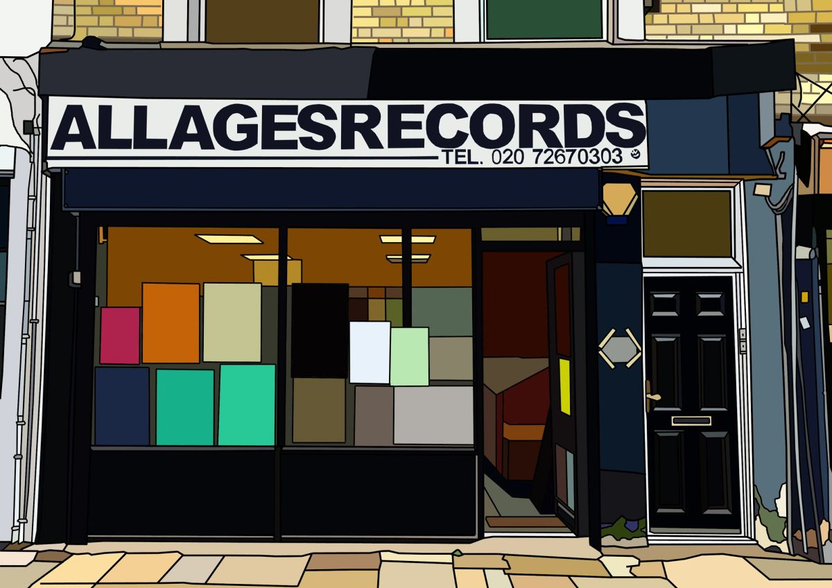 All Ages Records A3 / A4 / A5 / A6 print (unframed)