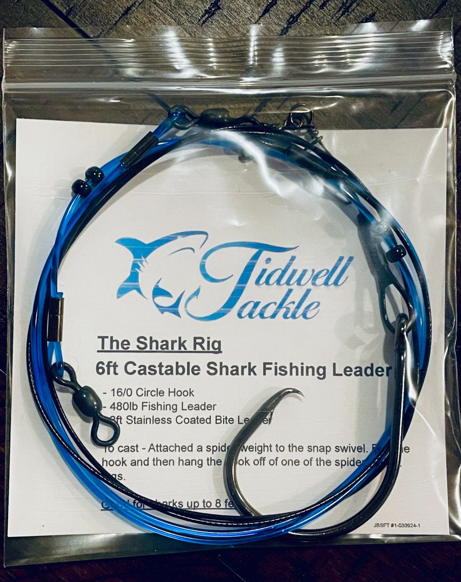 6ft Castable Shark Fishing Leader