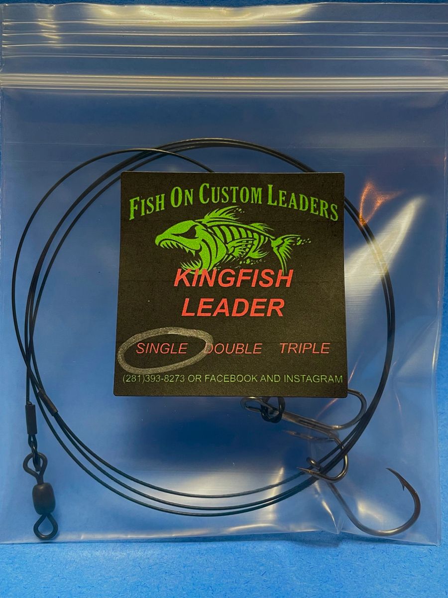 Kingfish Leader (Single Drop) Fish On Custom Leaders