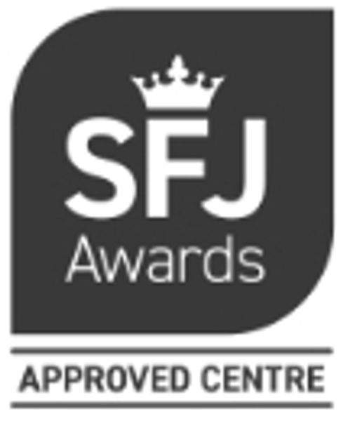 SFJ Awards Approved Centre logo with crown symbol.