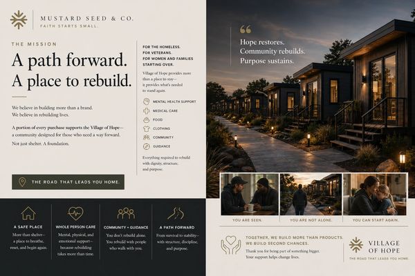 Village of Hope offers homes and support to rebuild lives for those in need.