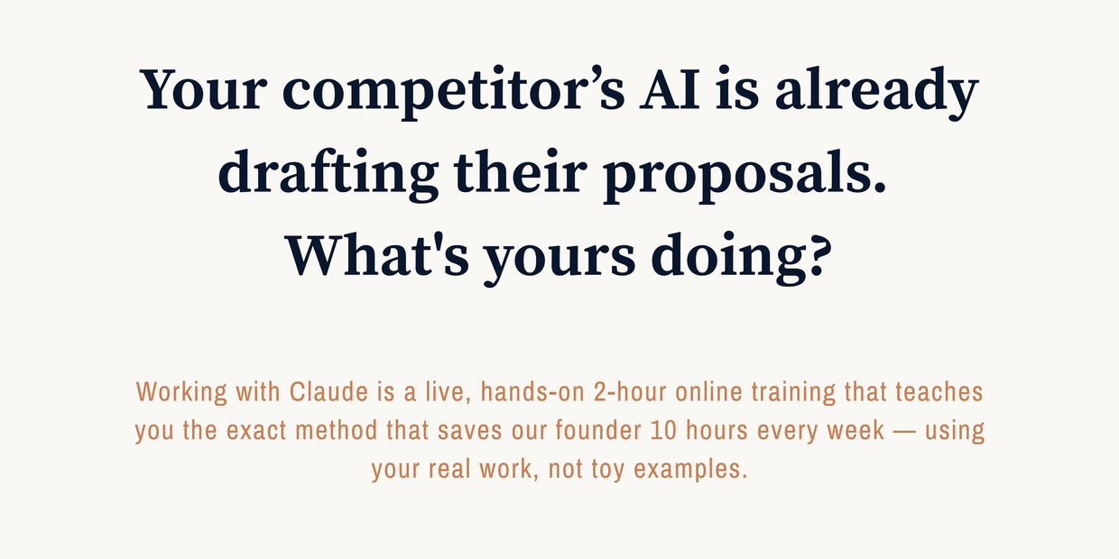 AI competitor drafting proposals; what about yours?
