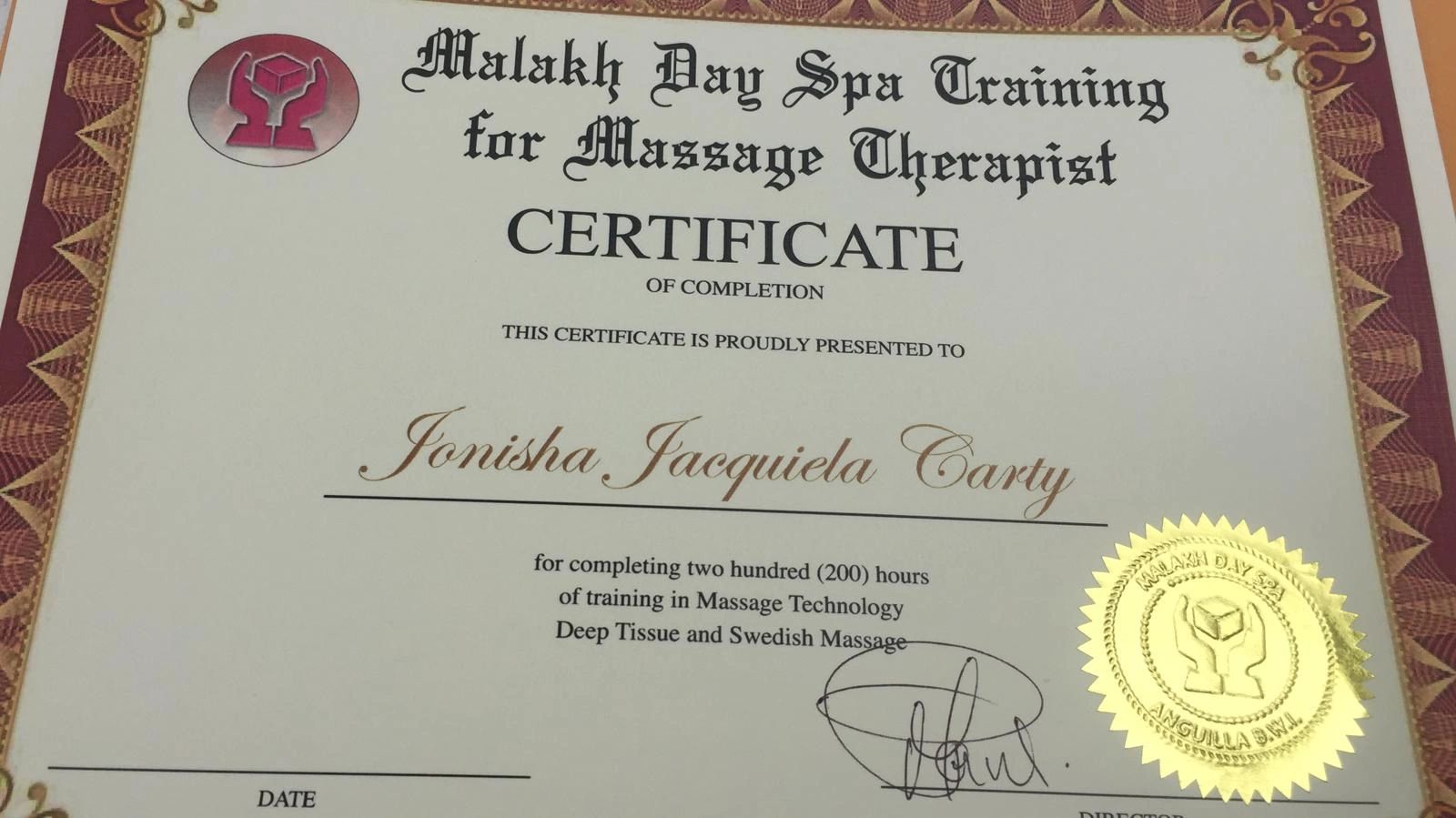 Professional Training Malakh Day Spa