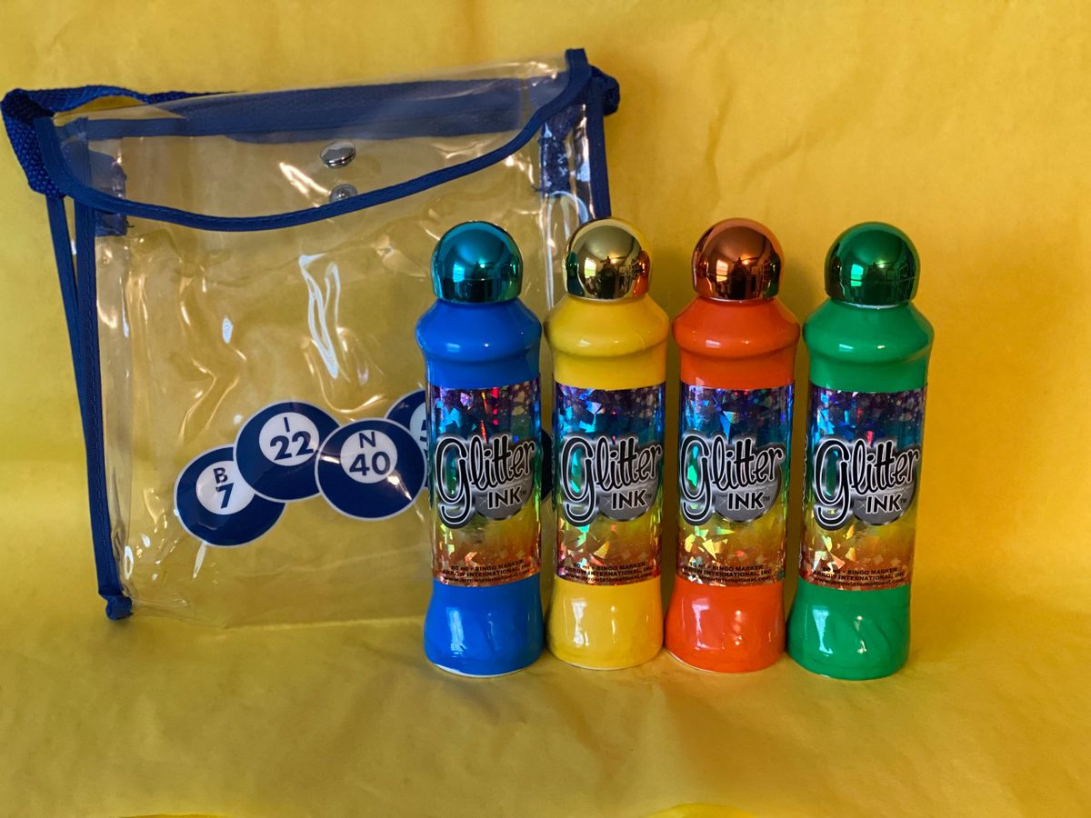 Glitter Ink Bingo Daubers! Set of 4