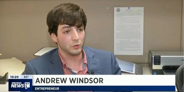 Entrepreneur Andrew Windsor during a news interview.