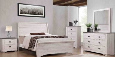 Clearance Eva Grey Queen Size Bed – Affordable Furniture Source