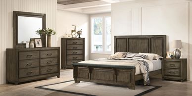 Clearance Eva Grey Queen Size Bed – Affordable Furniture Source