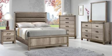 Clearance Eva Grey Queen Size Bed – Affordable Furniture Source