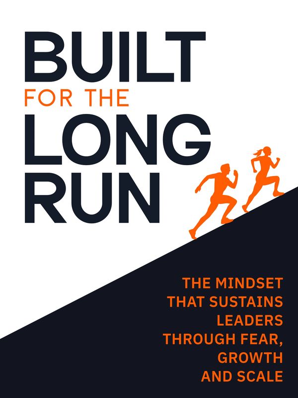 Motivational graphic about leadership endurance and growth mindset.