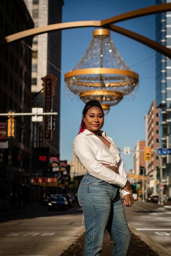 Graduation Portrait Session at The Cleveland Playhouse Square