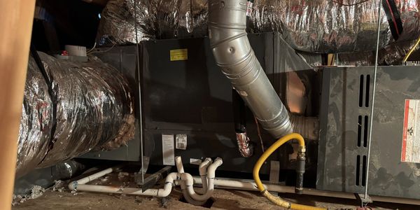 Amana gas furnace with coil. 