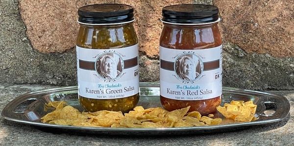 Now offering our homemade red and green salsa's.