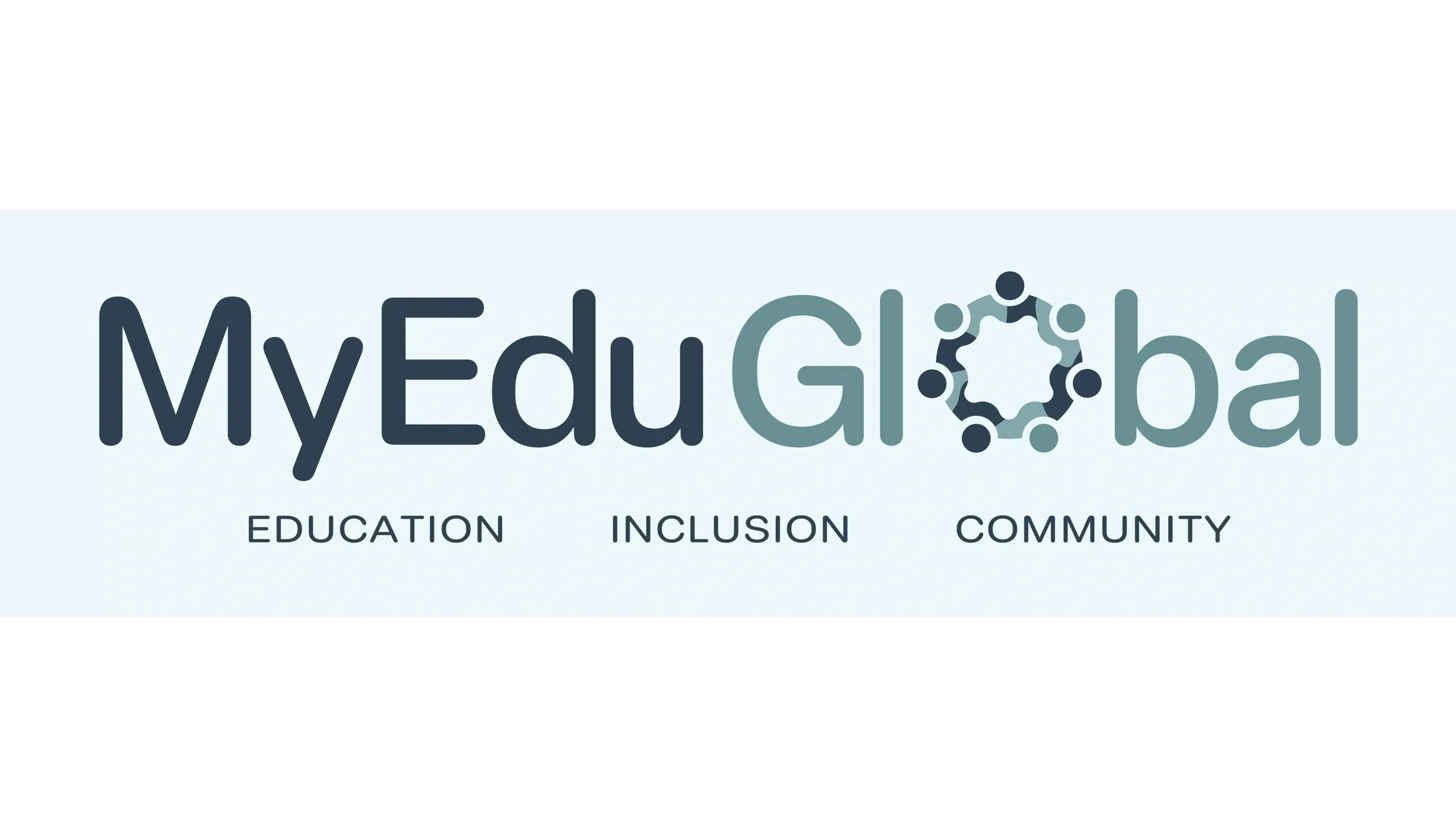 MyEduGlobal logo with education, inclusion, and community themes.