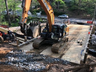 Vehicular Bridge under construction