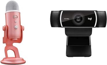 Blue Yeti Premium USB Gaming Microphone + C922x Pro Stream Webcam