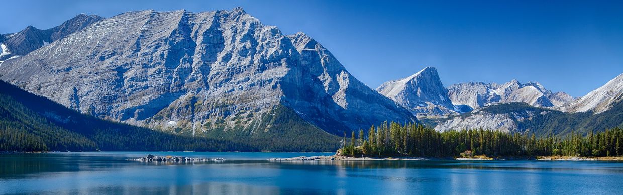 Upper Kananaskis Lake in Alberta, Canada
