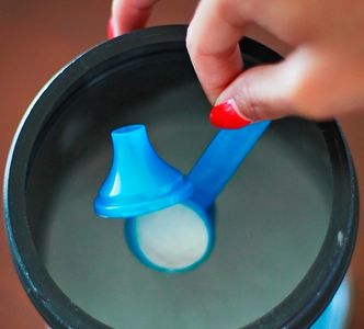 The Scoopie Easily Fits into any supplement container