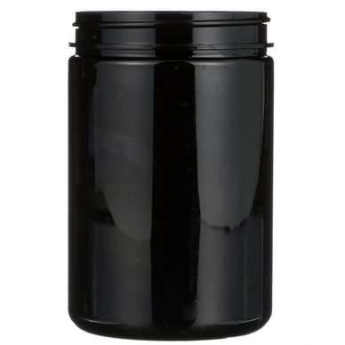 25oz Black PET Plastic Jar Container 89mm-400