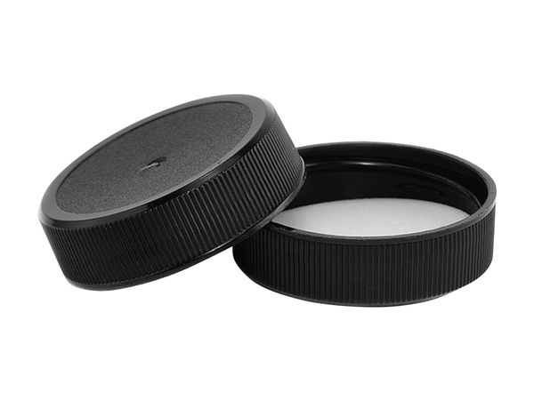 38mm-400 Plastic Lids in Smooth, Ribbed and Wide Ribbed Versions for Plastics Containers