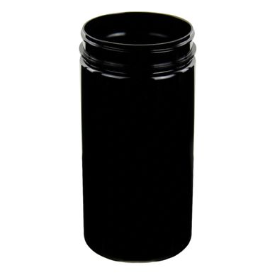 32oz Black PET Plastic Jar Container 89mm-400