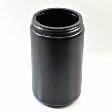 32oz Black HDPE Plastic Jar Container 89mm-400