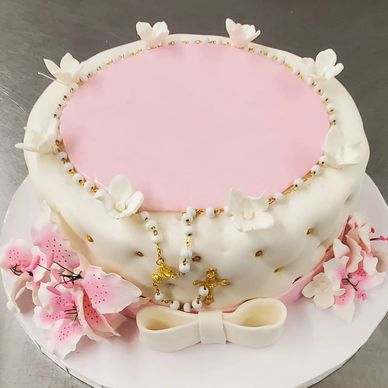 Birthday cake, bakery, peaches and cream , custom cake