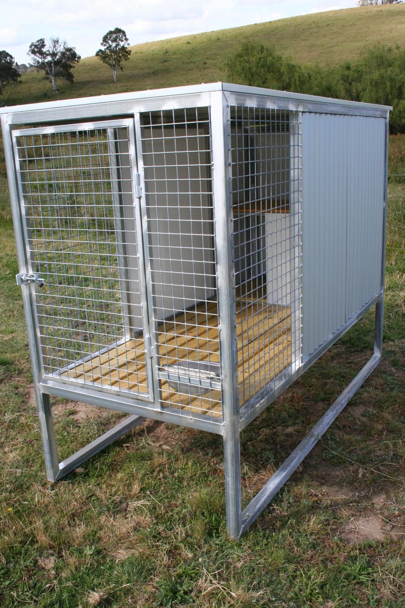 Heavy Duty Single Bay Raised Kennel