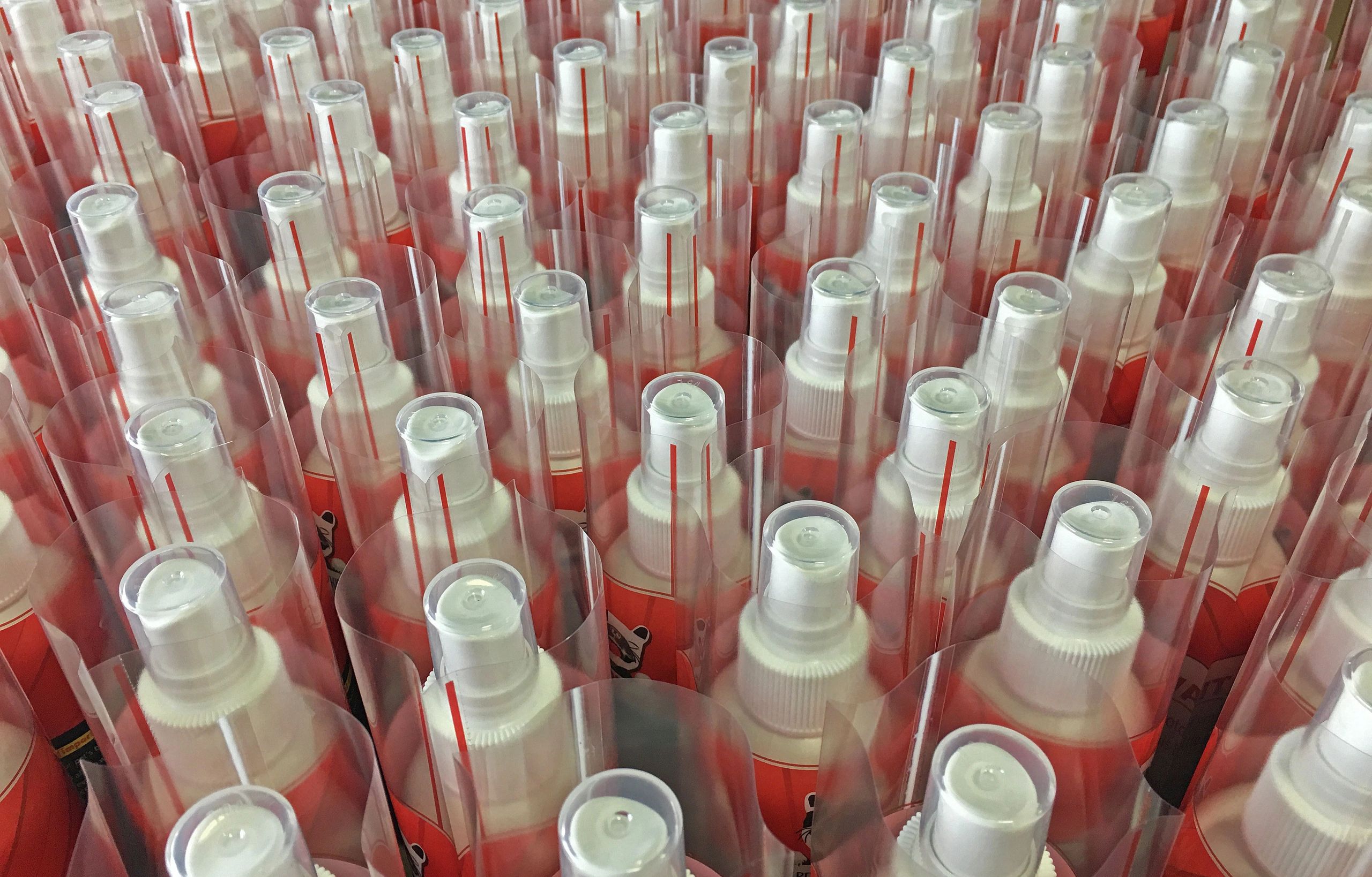 safety sealed tops part of the label process at Augusta Label and Packaging