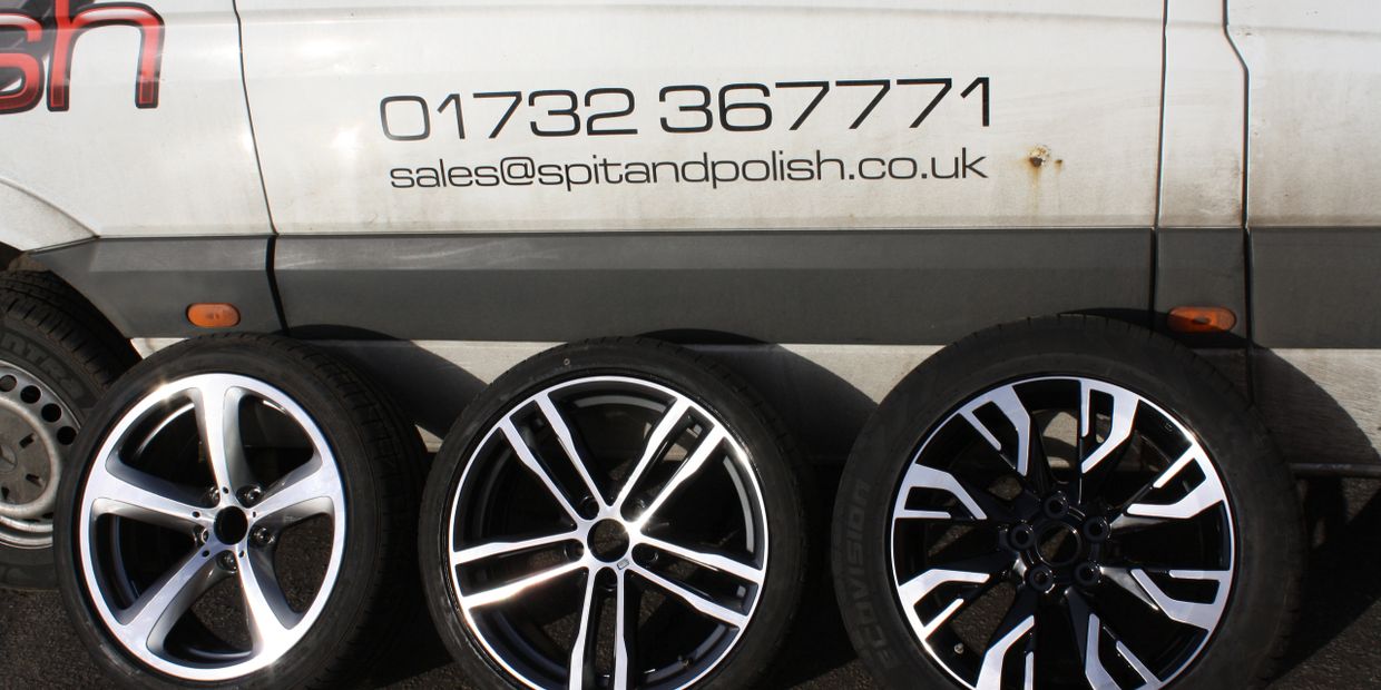 Three refurbished alloy wheels