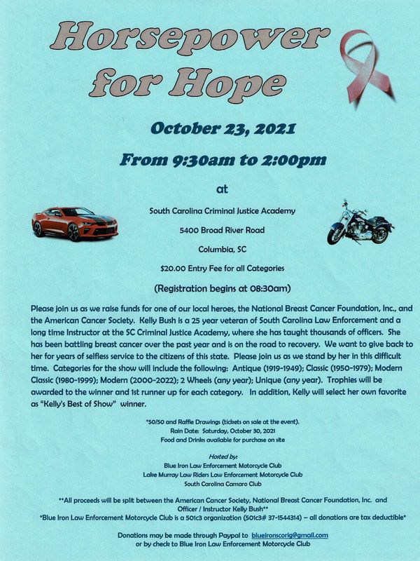 Breast Cancer Fundraising Event October 23, 2021