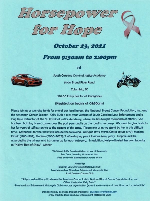 Breast Cancer Fundraising Event October 23, 2021