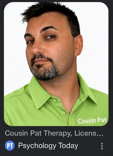 Cousin Pat is Patrick Argiro. Cousin Pat South Dakota. Cousin Pat Therapy Texas 